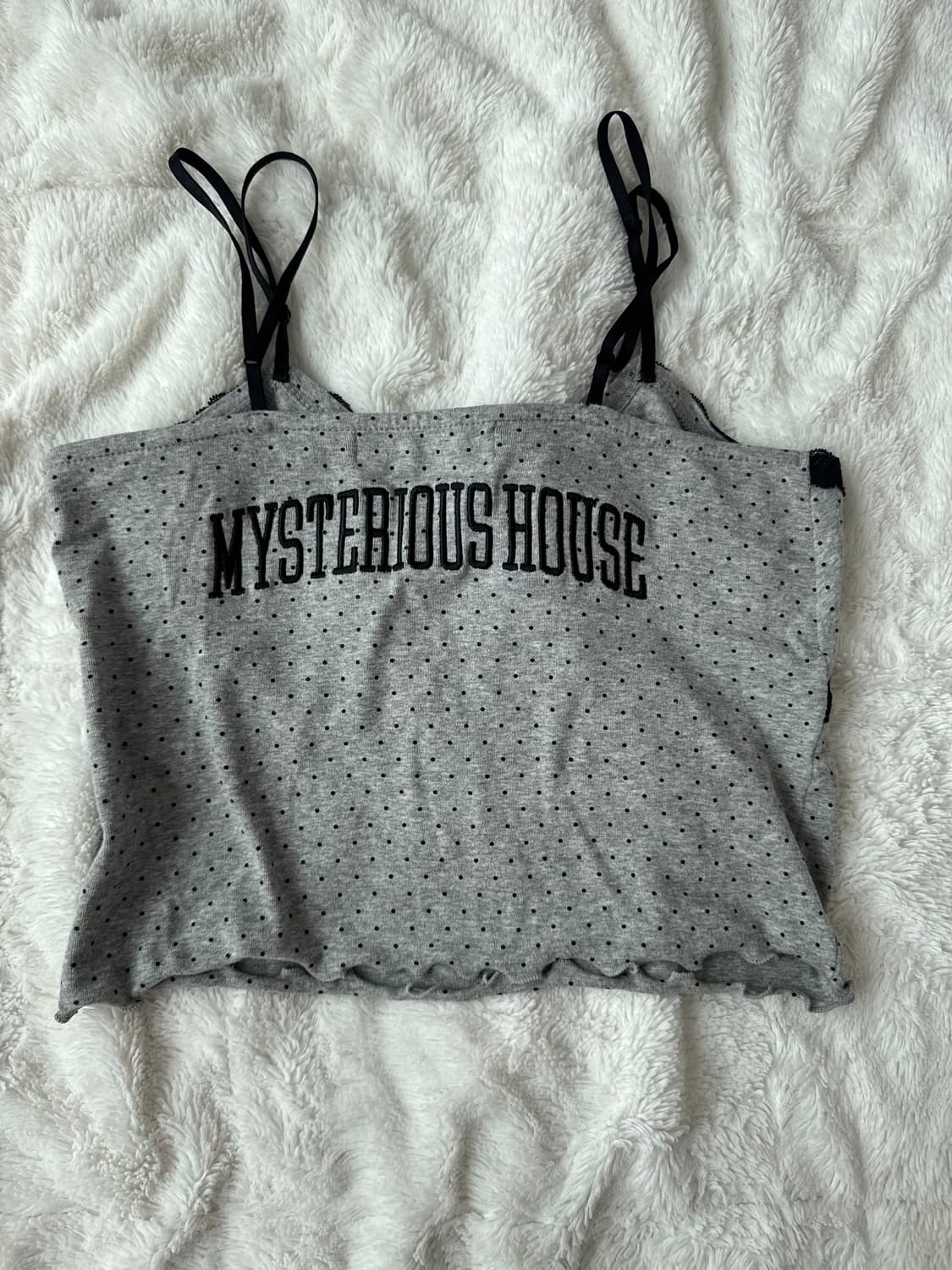 더미스테리어스호텔 도트 레이스 슬리브 상품이미지6