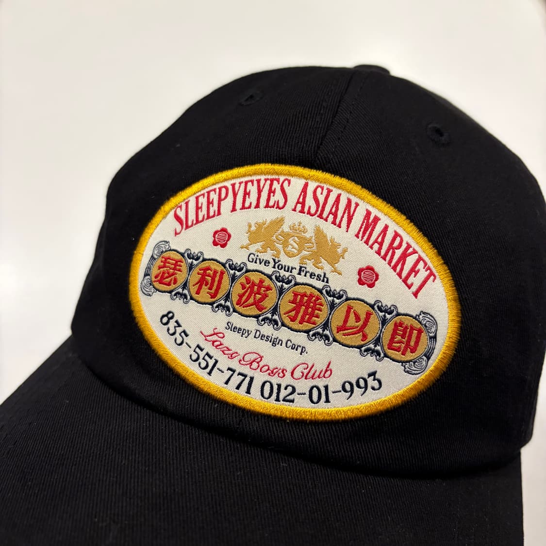 SLEEPYEYES 아시안마켓 볼캡 블랙 모자 상품이미지2