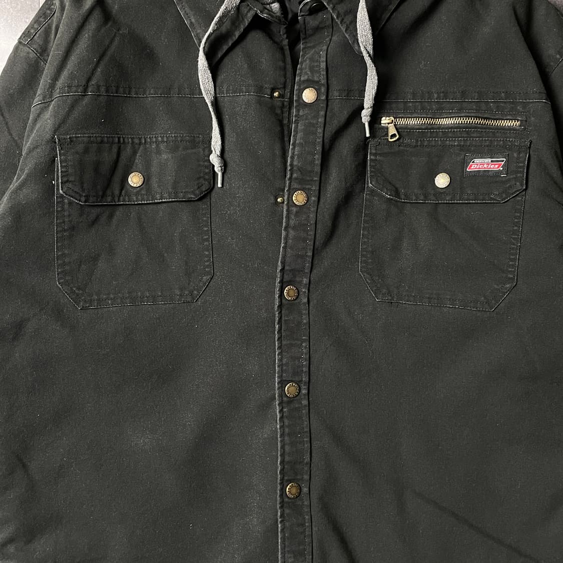 DICKIES 디키즈 빈티지 블랙 후드 집업 자켓 A00804 상품이미지3