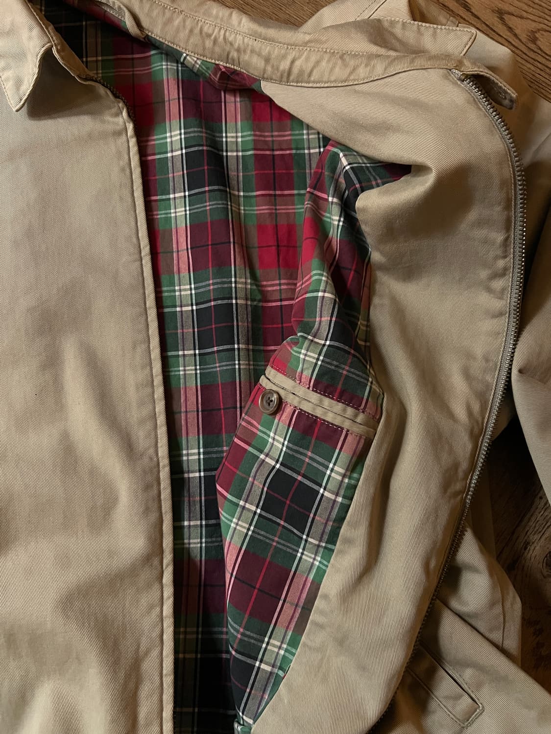 [XL]폴로 랄프로렌 체크 라이닝 베이지 베이포트 자켓 상품이미지7