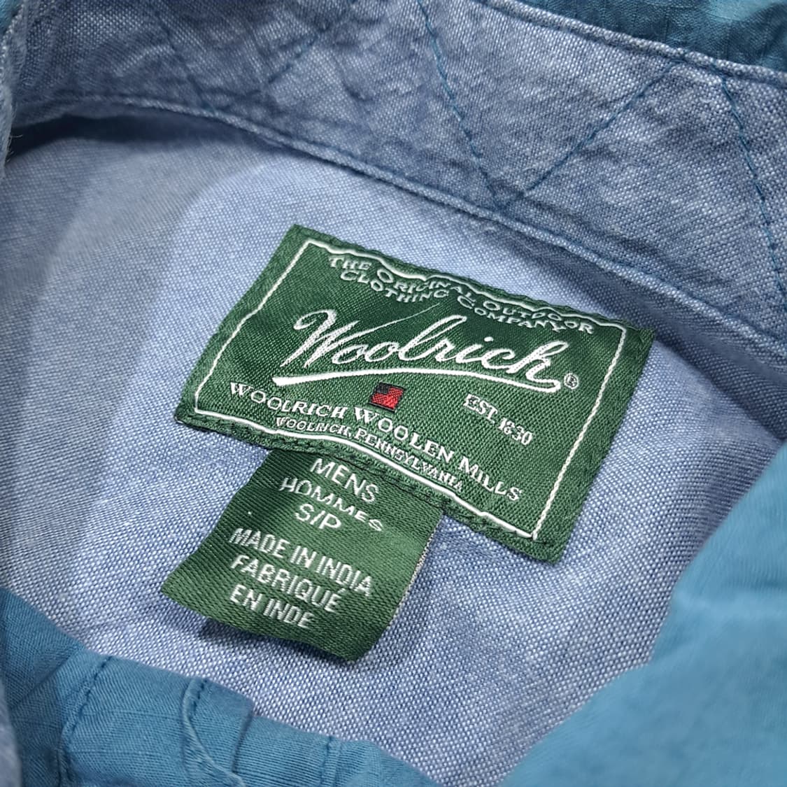 CK015 S 울리치 00s 립스탑 더스티블루 헌팅 셔츠 남방 상품이미지3