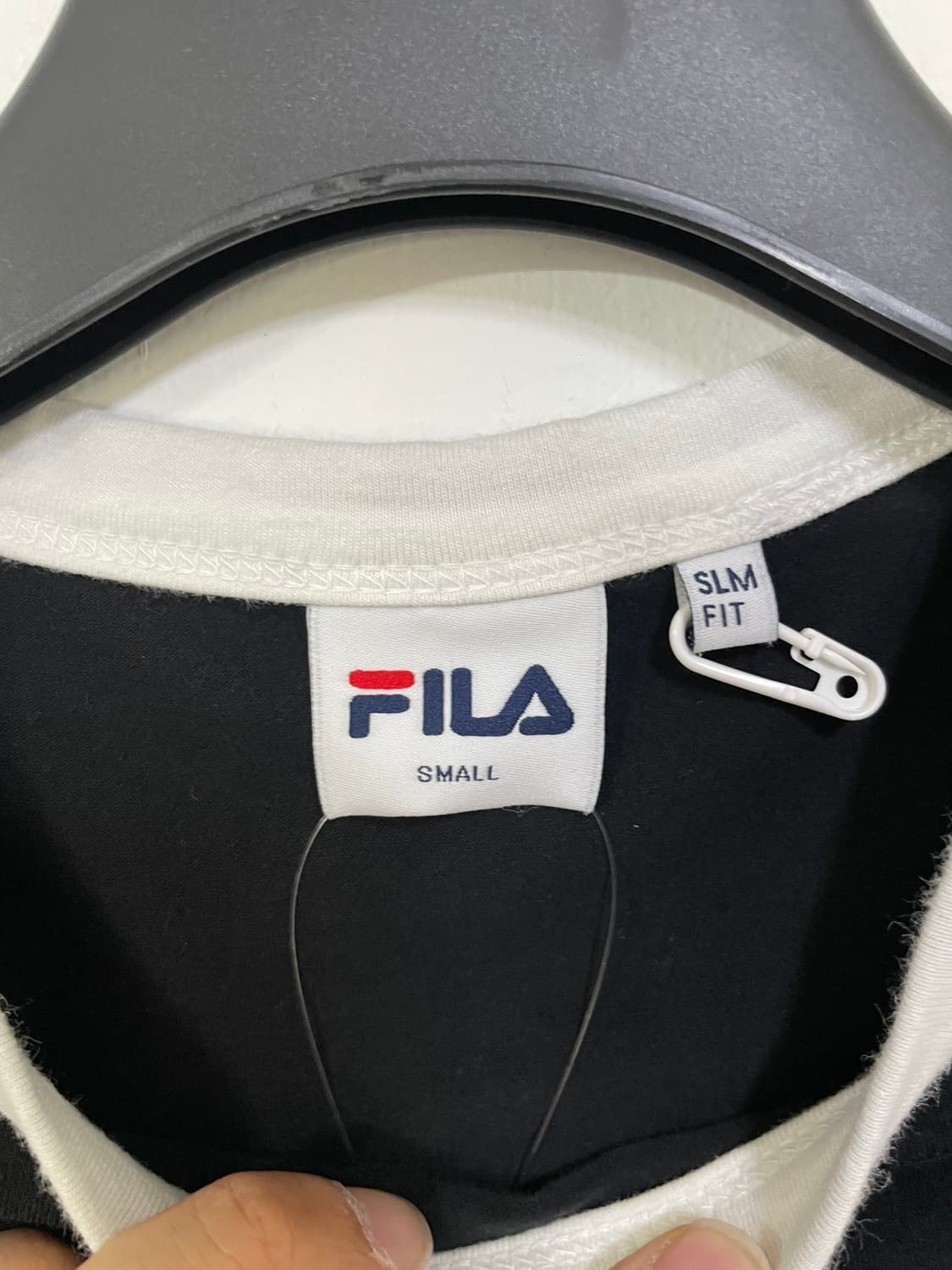 휠라 블랙 크롭 반팔티셔츠 상품이미지5