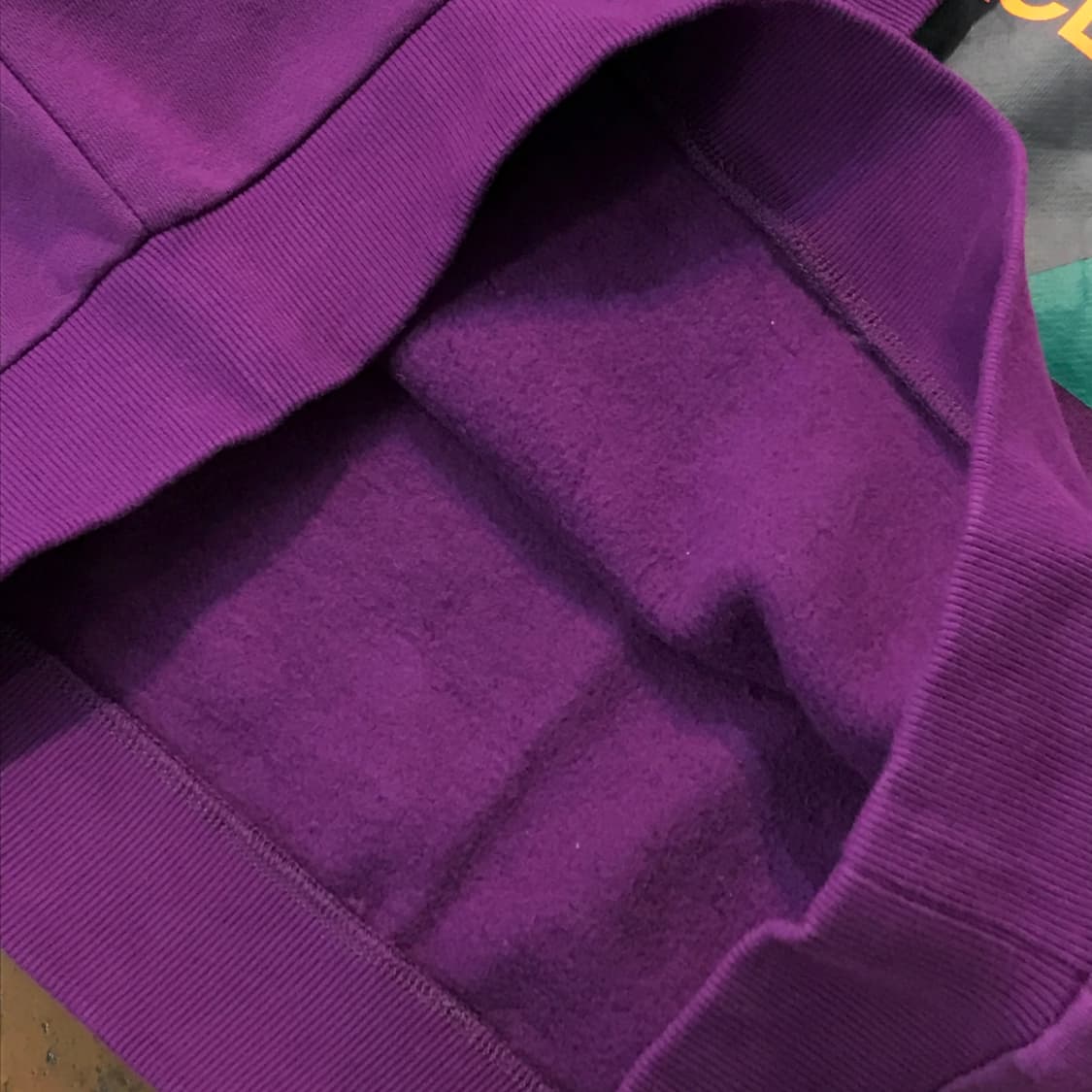 노스페이스 프린팅 퍼플 기모 스웨트셔츠 맨투맨 남성 105 사이즈 상품이미지4