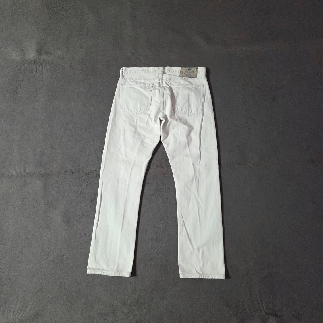 폴로 화이트 데님 팬츠 32-34인치 상품이미지1