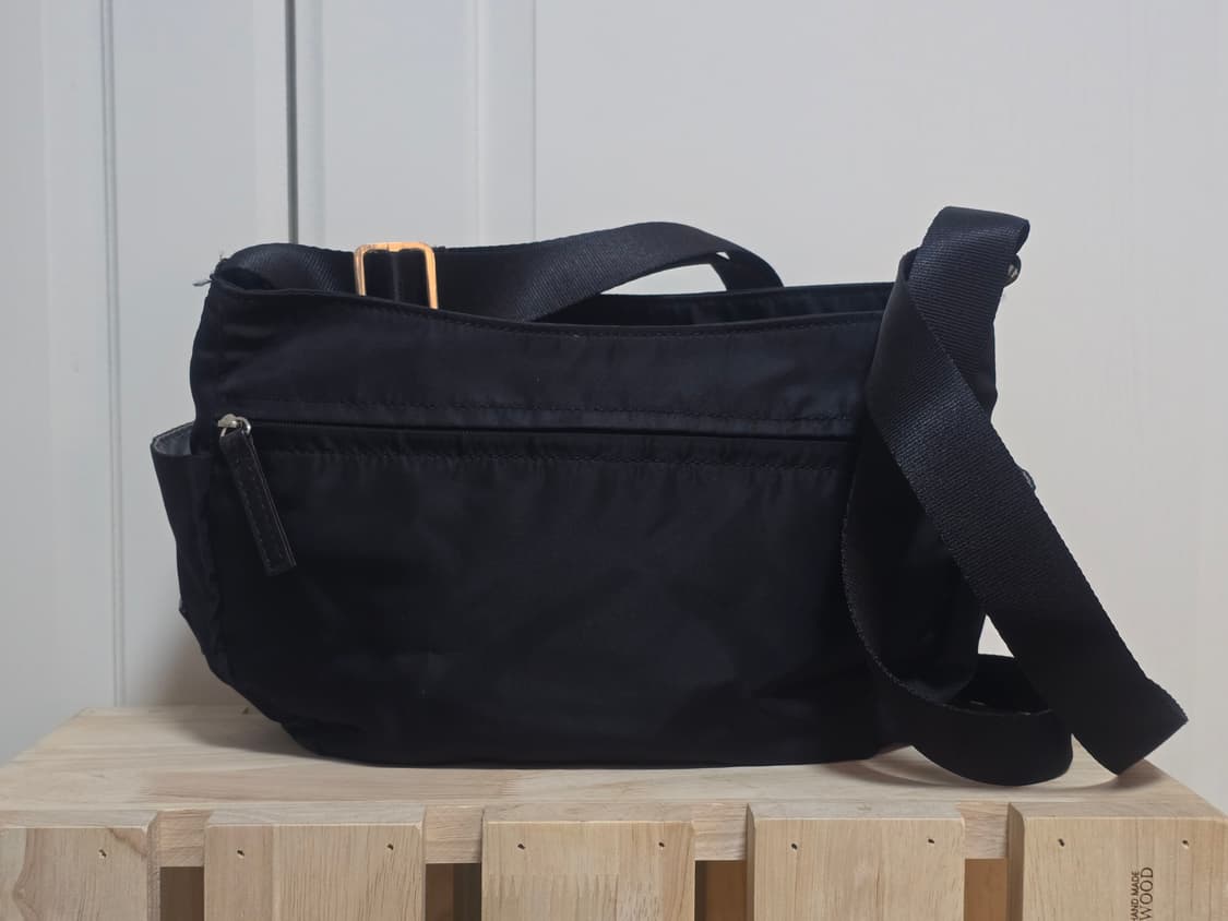 Y'saccs 요지야마모토 나일론 가죽 콤비 크로스백 상품이미지4