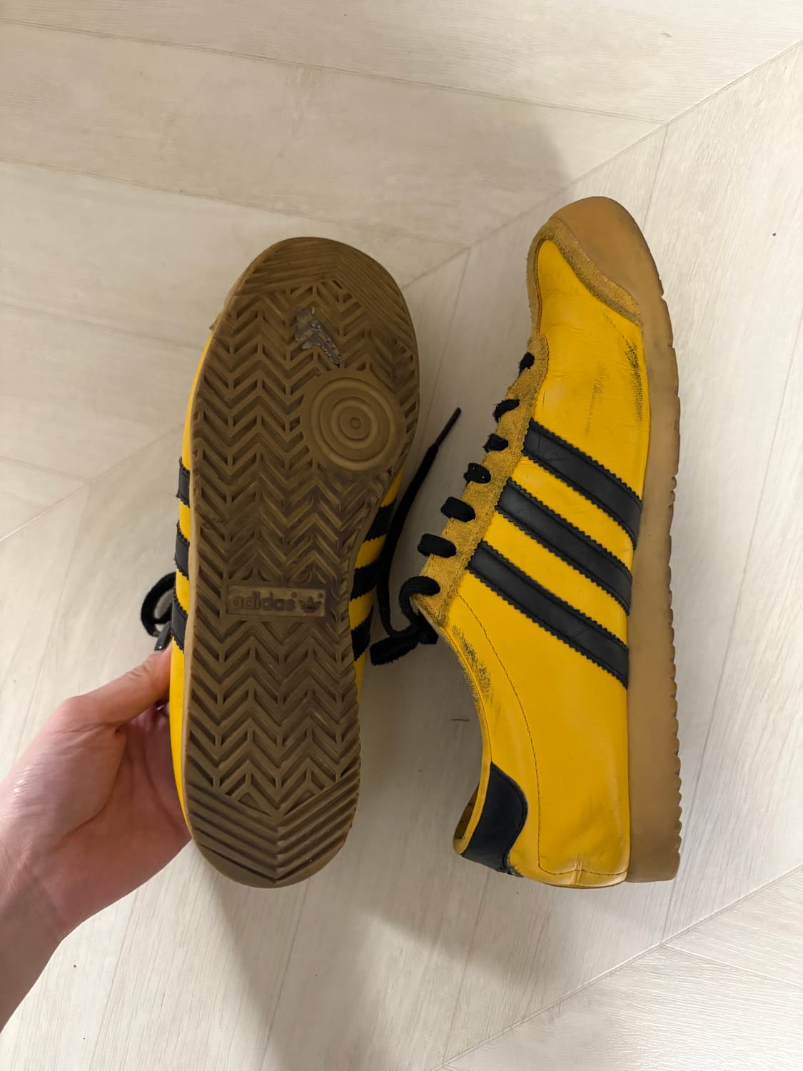 아디다스 코펜하겐 옐로우 블랙 235 상품이미지5