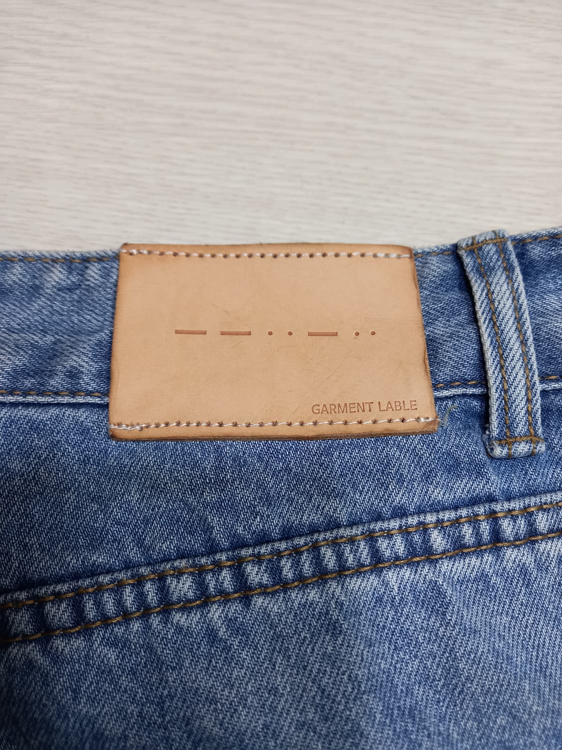 32 GARMENT LABLE 투턱 와이드진 32-241 상품이미지5