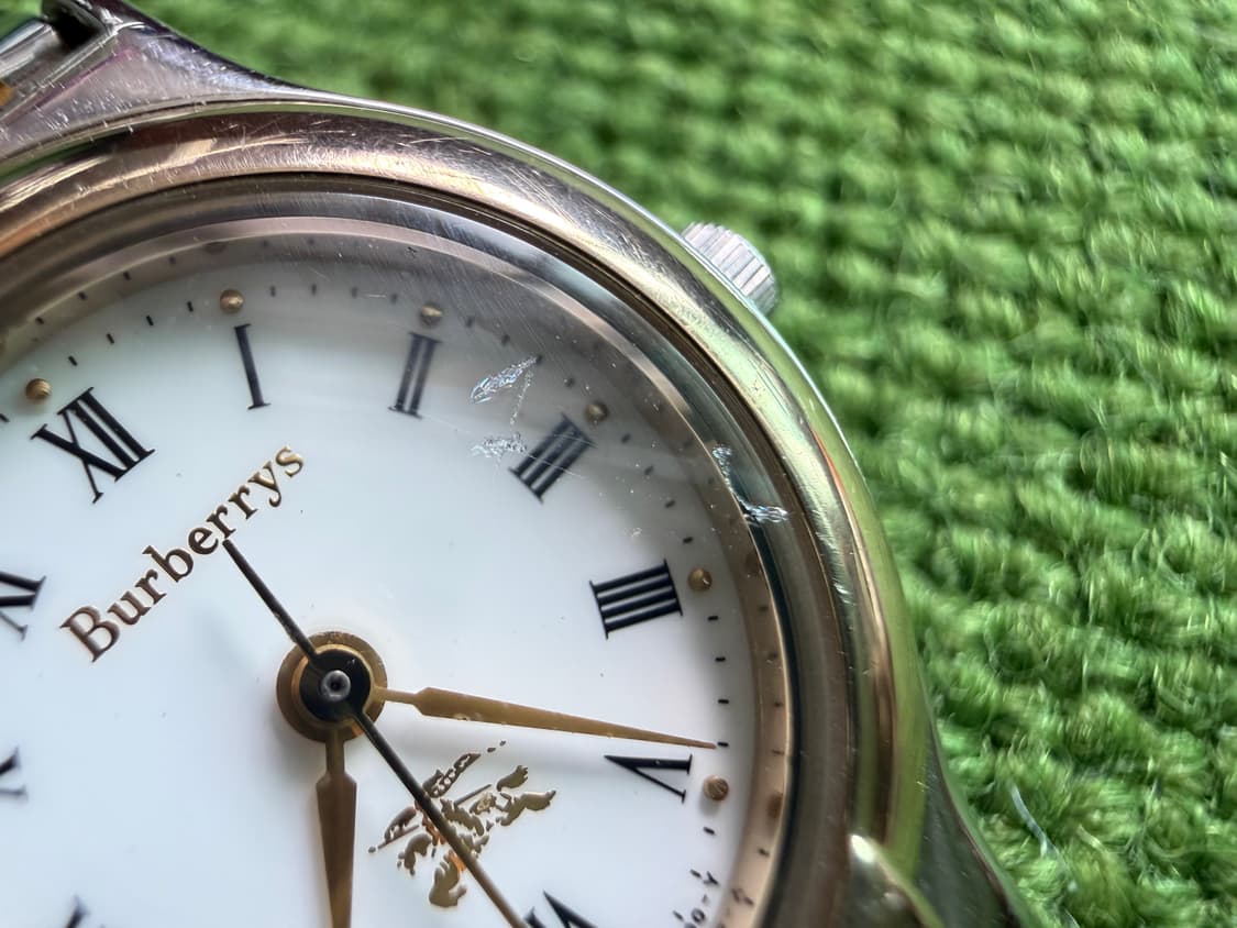 (작동 확인)버버리 투톤 쿼츠 빈티지 여성 시계 GN-4-S 상품이미지3