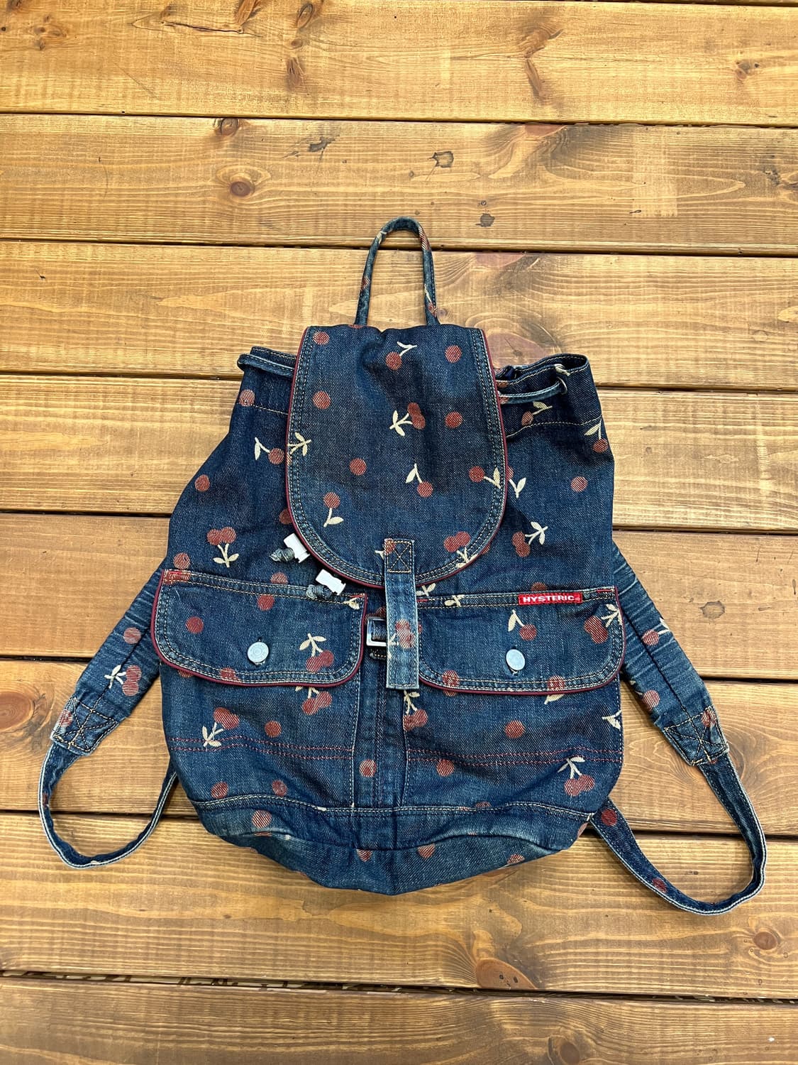 히스테릭글래머 데님 체리 백팩 상품이미지1