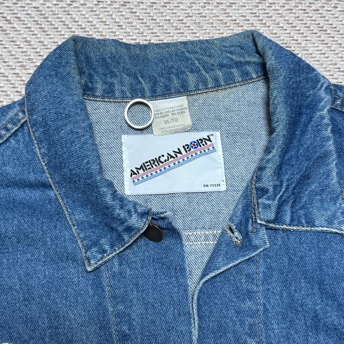 (XL) 90s 빈티지 카멜 데님자켓 상품이미지2