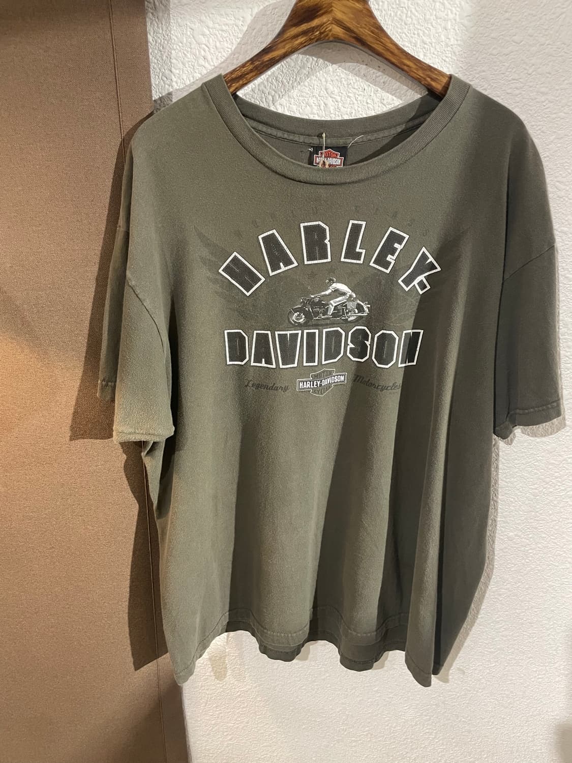 2XL] 할리데이비슨 오하이오 불독 페이딩 반팔 티셔츠 (카키 그레이) 상품이미지1