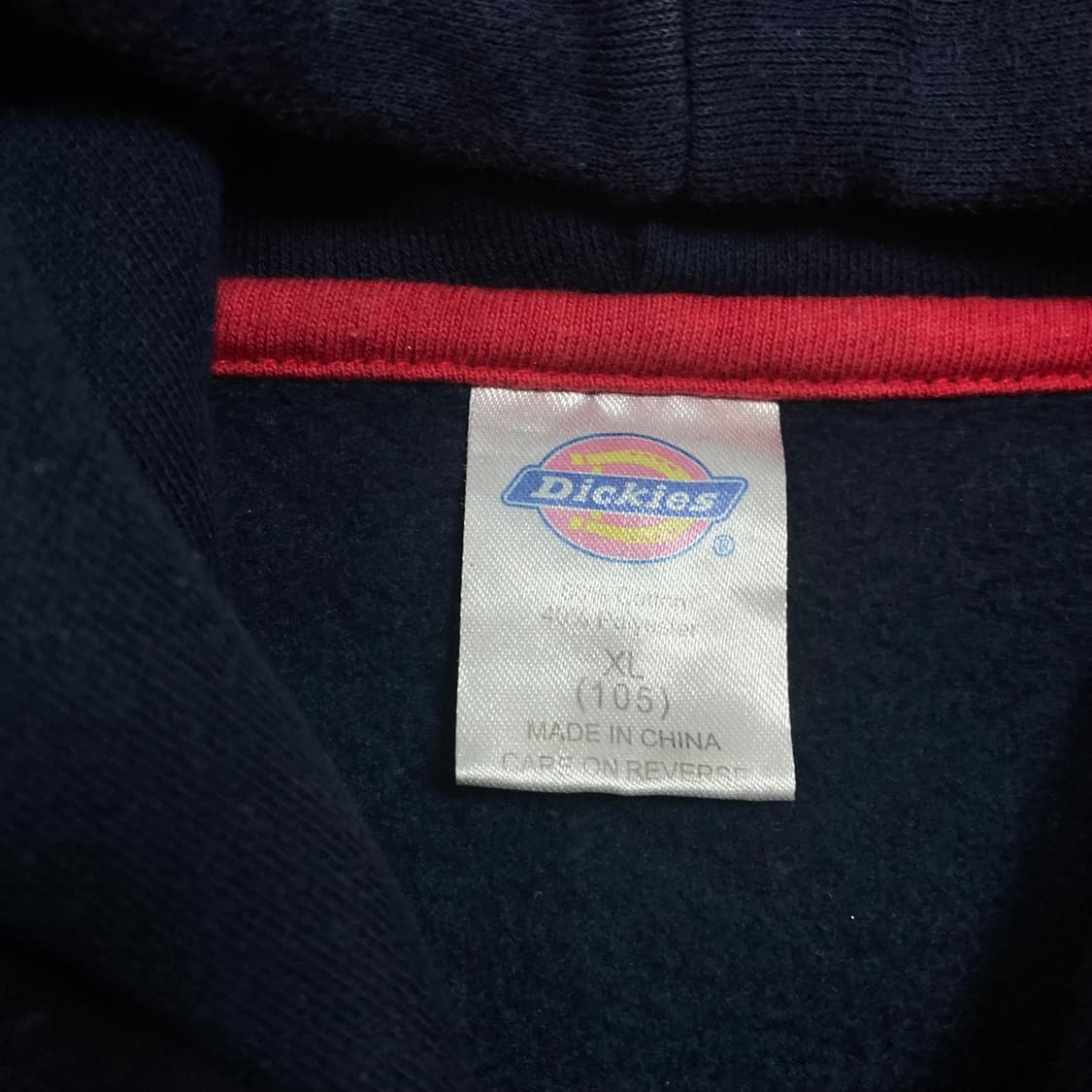 디키즈 스펠아웃 빅로고 네이비 후드티 상품이미지3