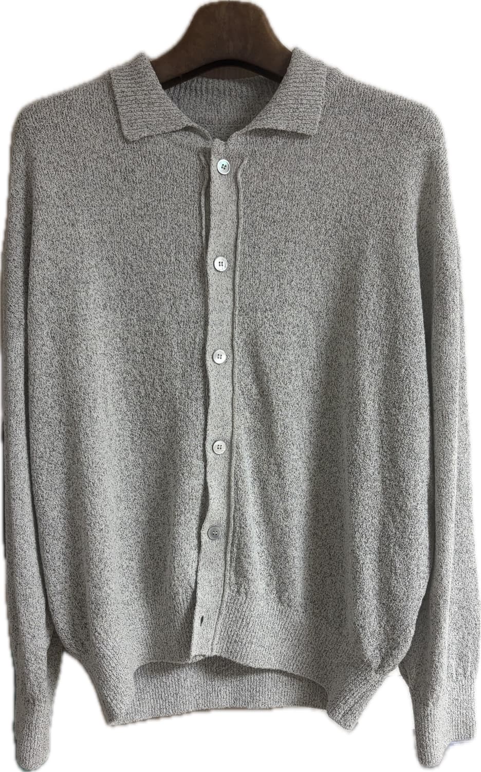 유스 그레이 니트 가디건 상품이미지1