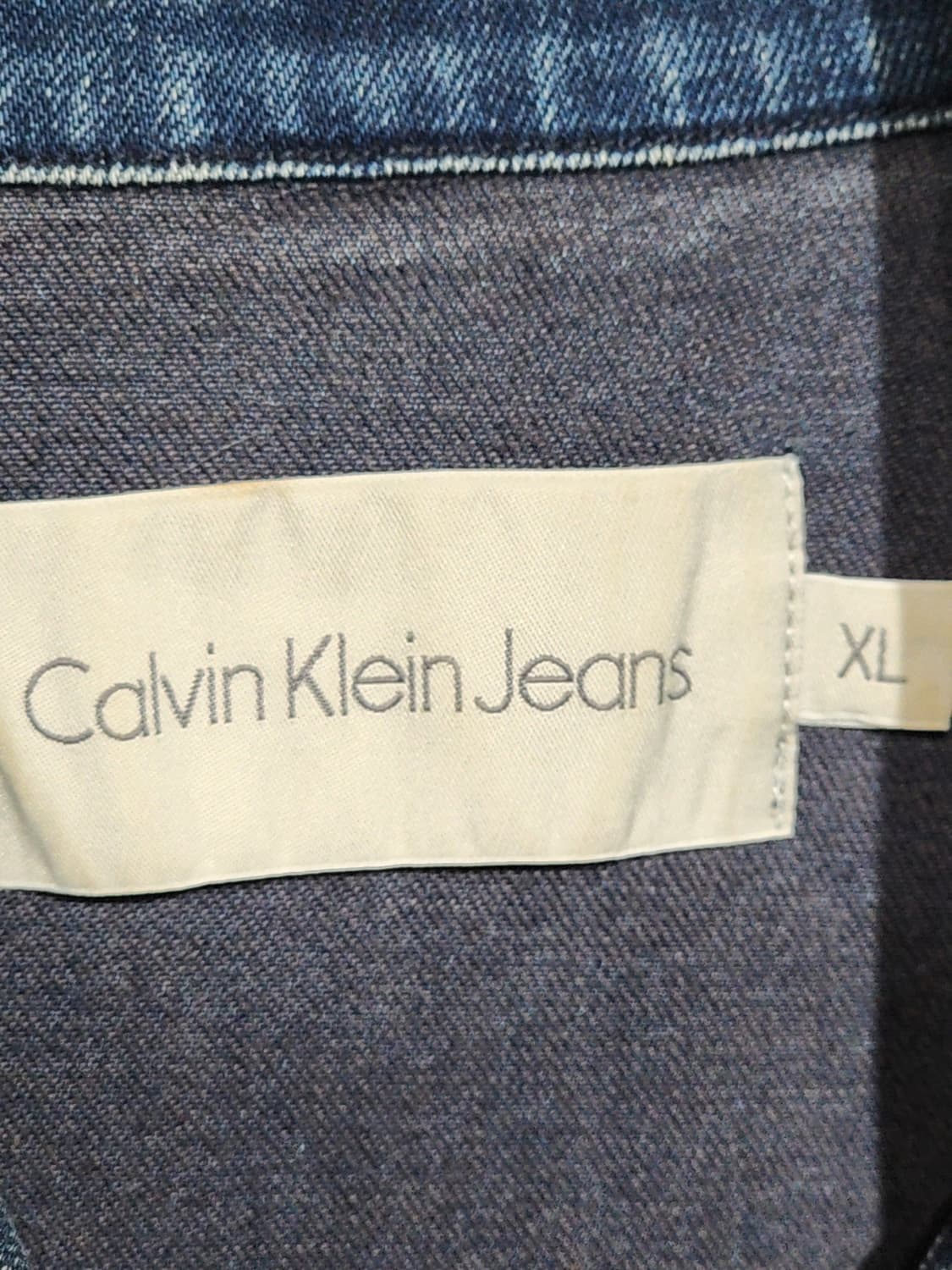 (XL) 캘빈클라인 청자켓 중진청 스판 CK 데님자켓  상품이미지3