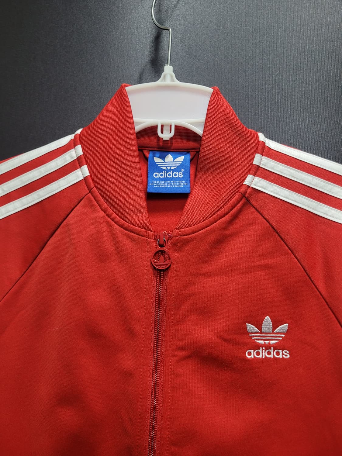 아디다스 불꽃 파이어버드 슈퍼스타 빨흰 트랙탑 져지 상품이미지2