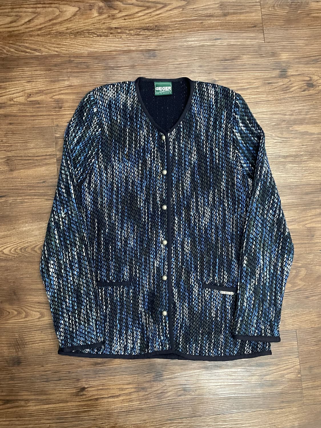 가이거 GEIGER 패턴 가디건 42 상품이미지3