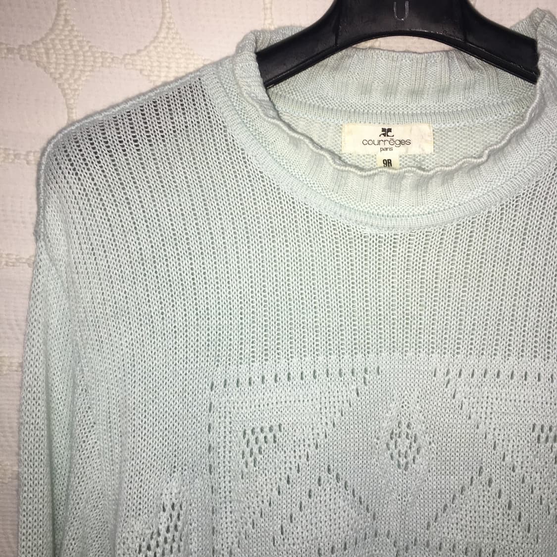 Courreges민트 블루 니트 긴팔 상품이미지6