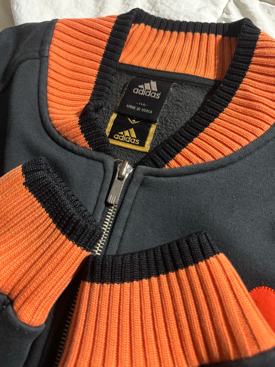 아디다스 농구 바시티 배색 집업 상품이미지3