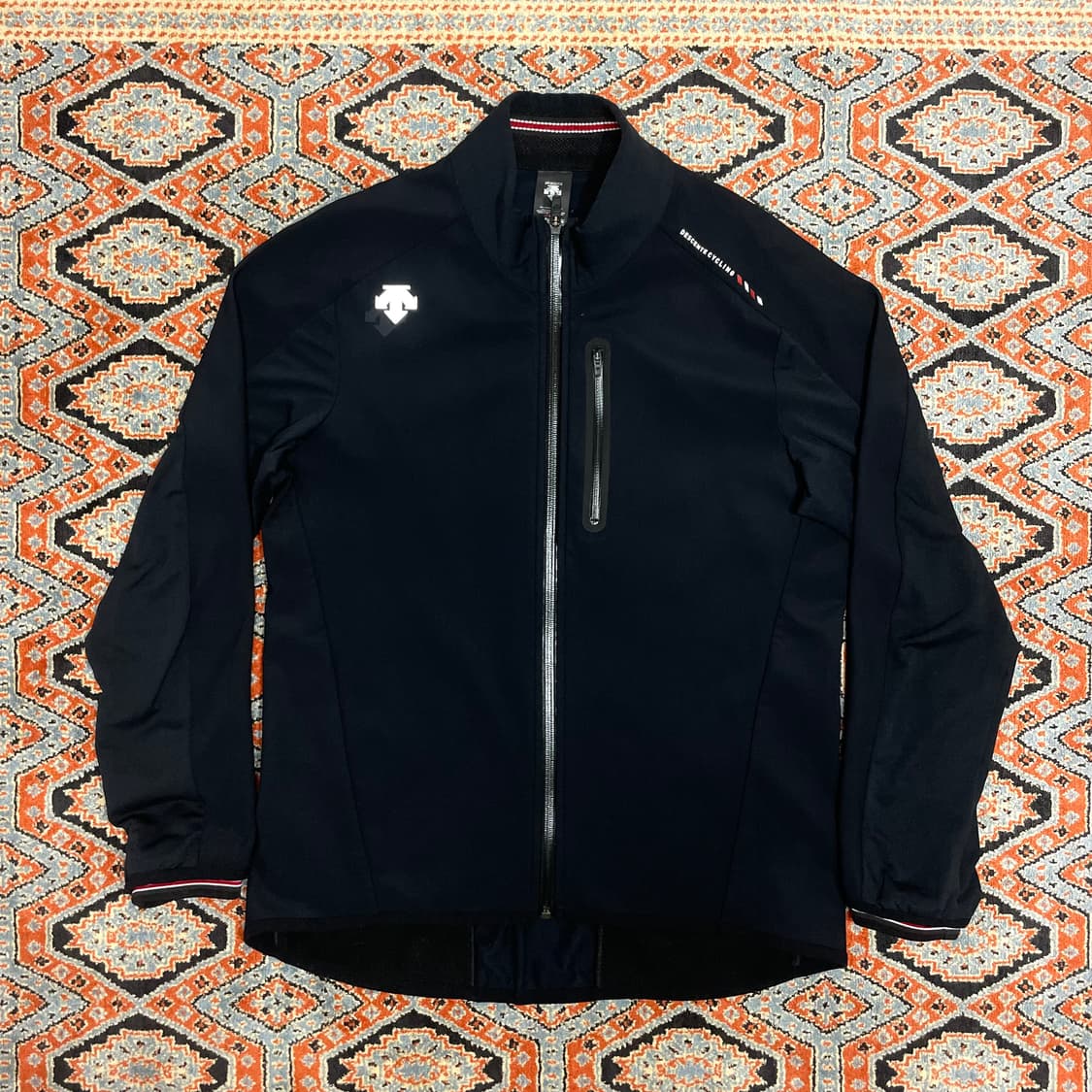 데상트 블랙 기모 집업져지 자켓 남성100 상품이미지1