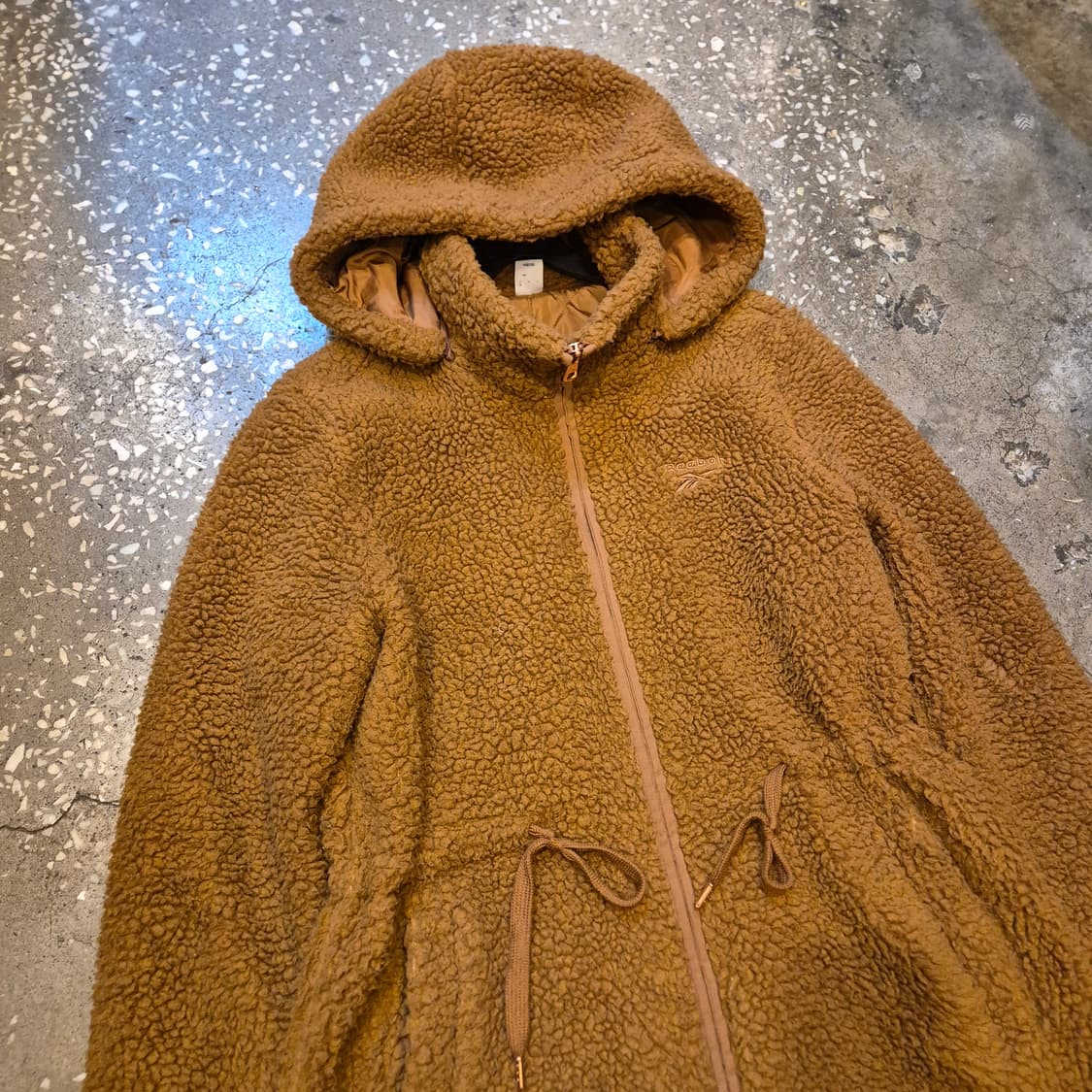 여성-M 리복 브라운 롱 후리스자켓 상품이미지9