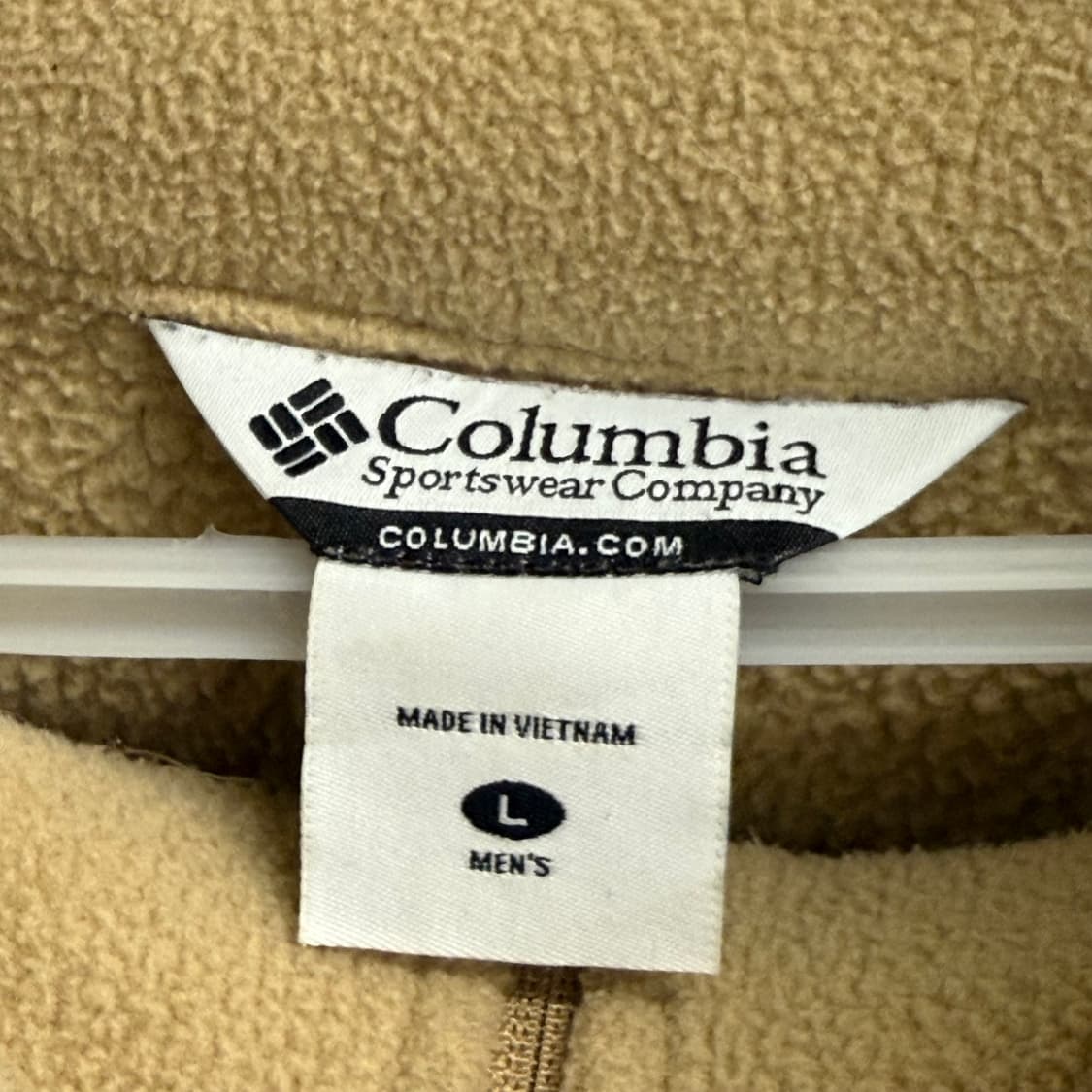 컬럼비아 하프집업 플리스 베이지 아노락 기모 맨투맨 L 상품이미지2