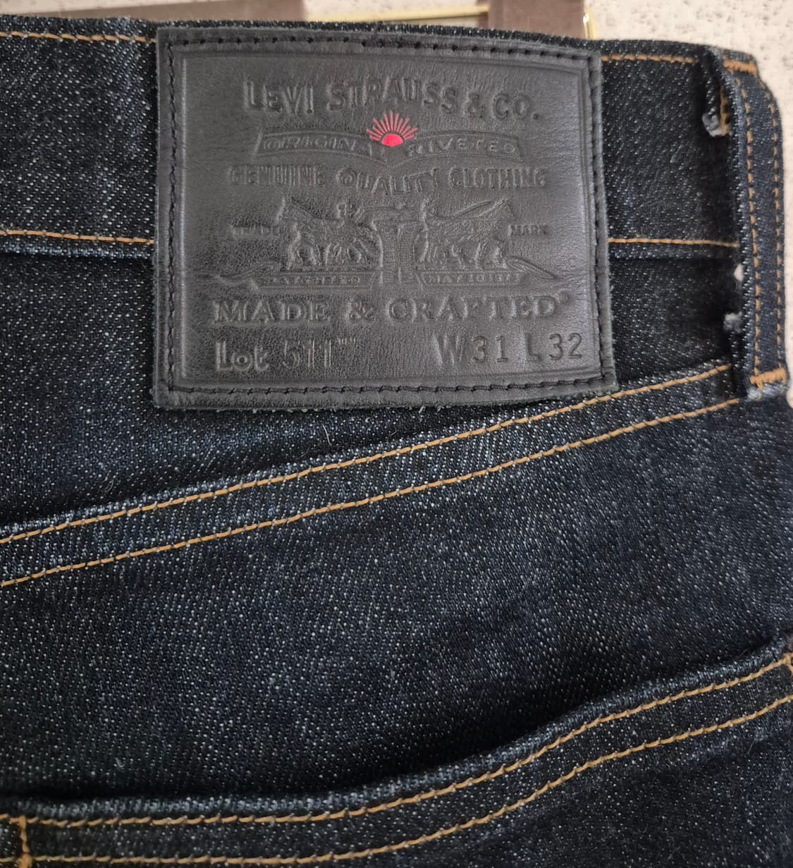 [31]리바이스511 메이드앤 크래프트 재팬 데님청바지 스판 상품이미지5