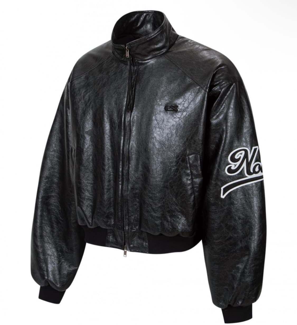 ESC studio 'Notold" 레더 블루종 블랙 상품이미지1