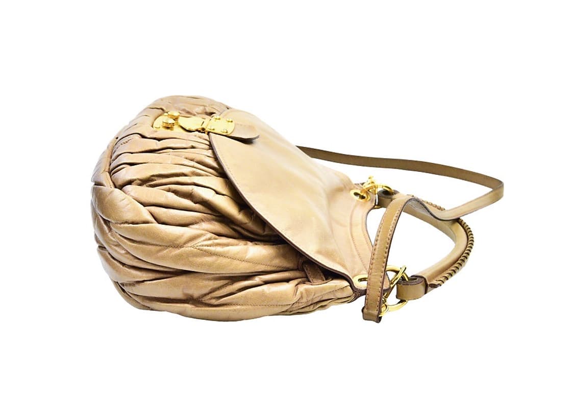 미우미우 나파 마테라세 럭스 금장 호보 투웨이백(정품) 상품이미지3