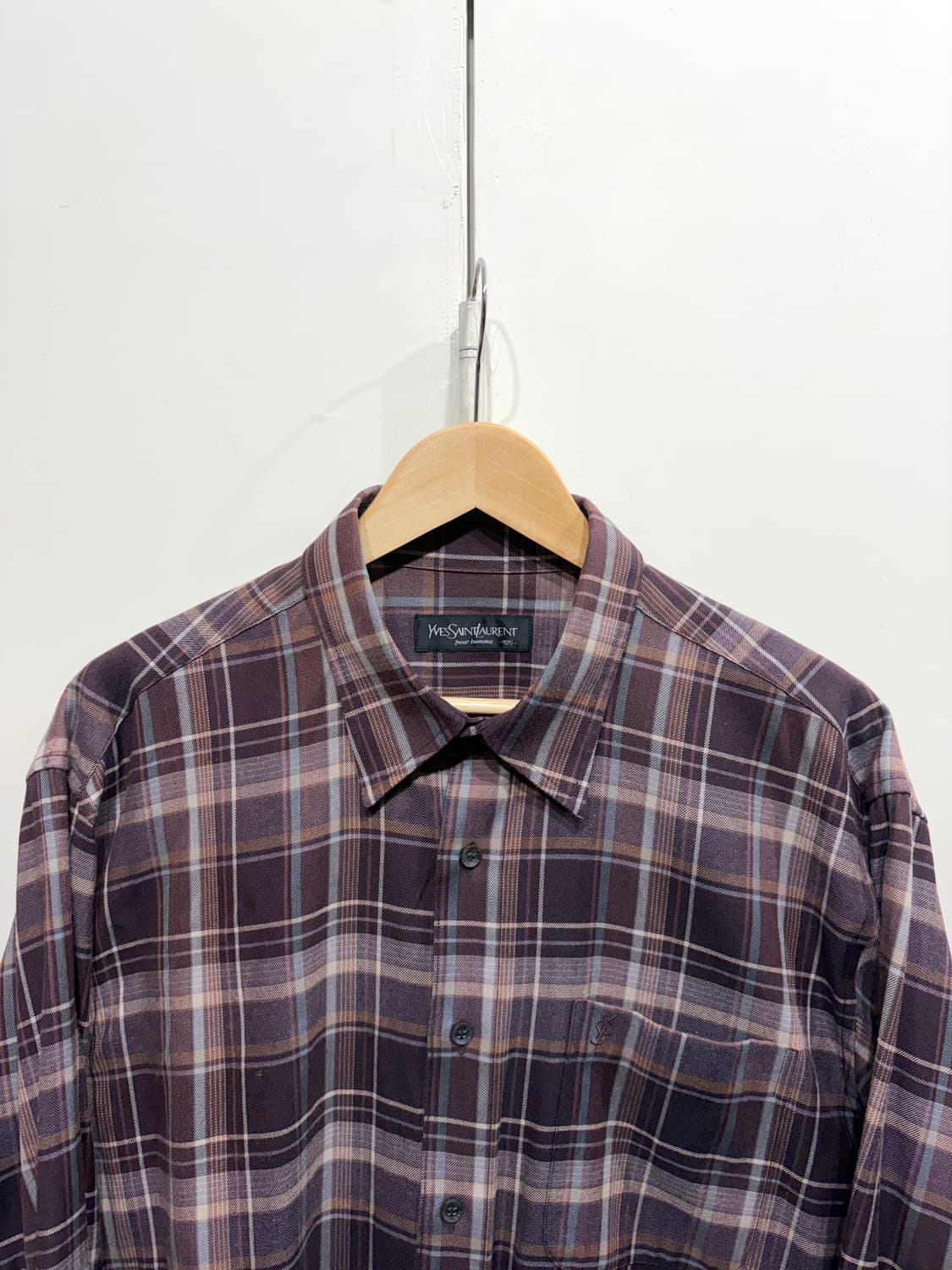 YSL 입생로랑 체크 셔츠 상품이미지3