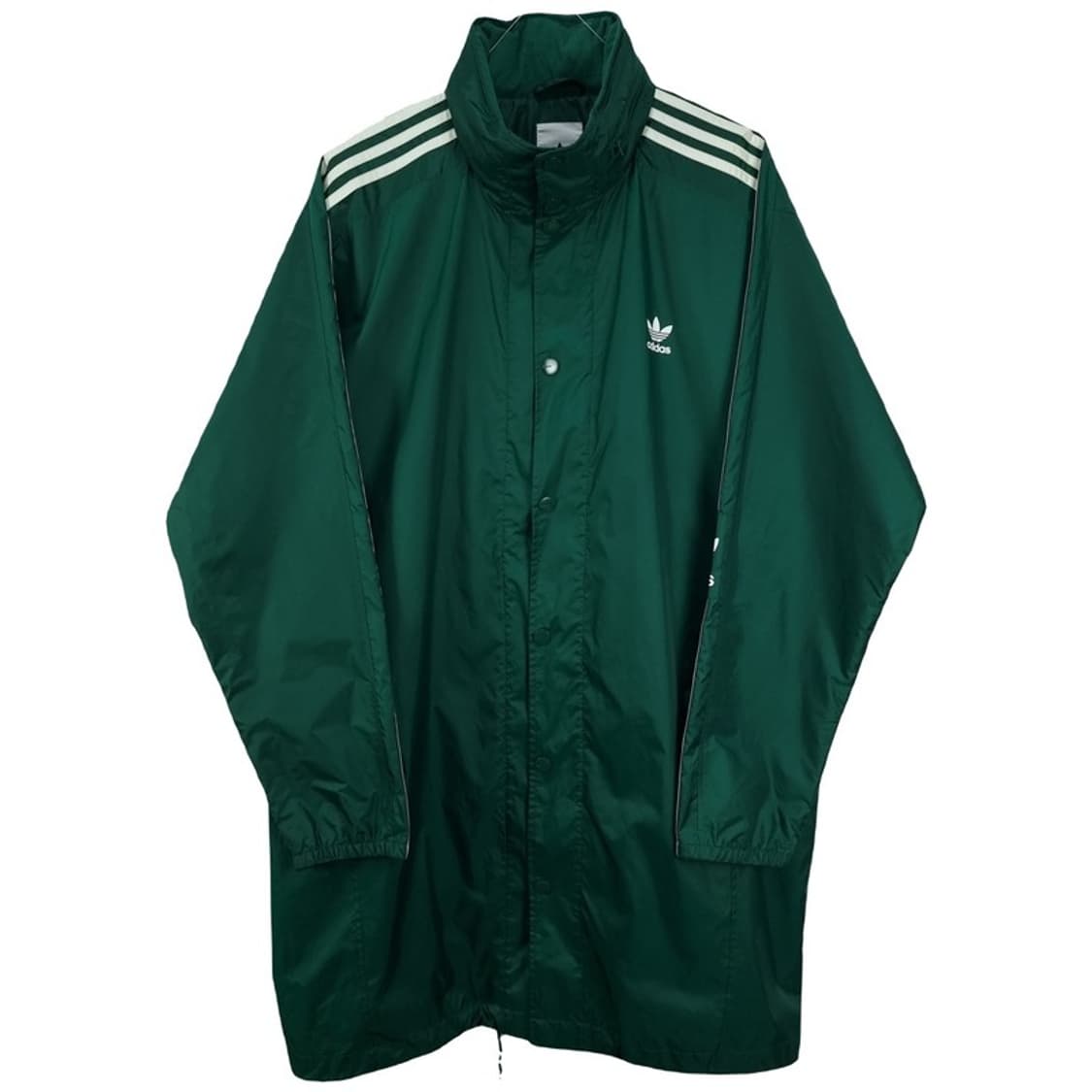 [아디다스] 빅로고 프린팅 롱 바람막이 코트 그린 M19006 상품이미지2