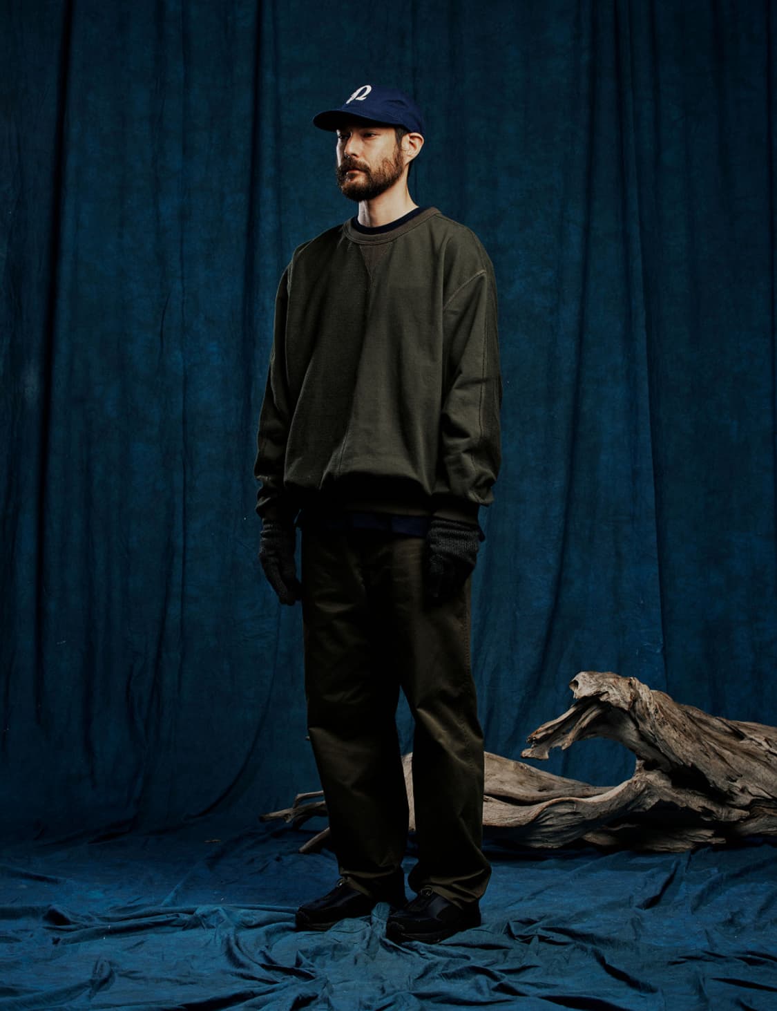 네이머클로딩 맨투맨 하프 리버스 스웨트셔츠 올리브 XL HALF REVE 상품이미지7