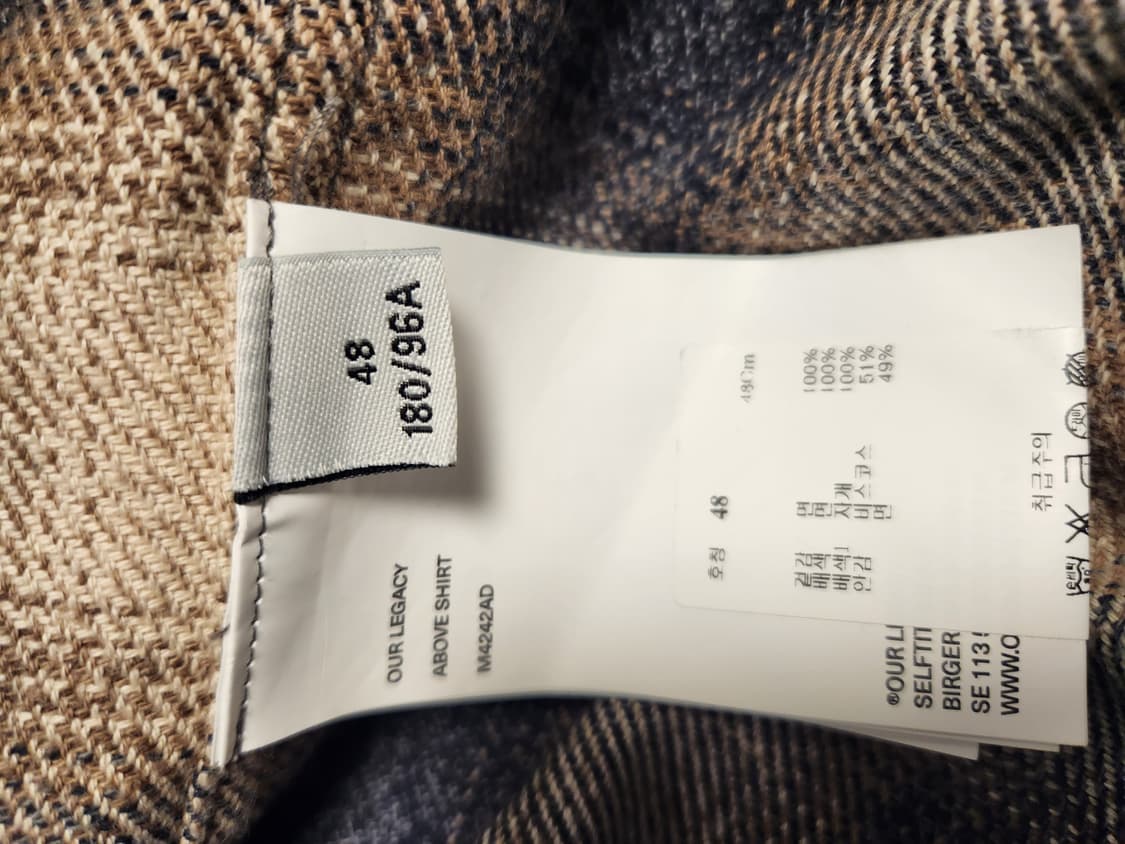 아워레가시 어보브셔츠 도일 체크 48 상품이미지4