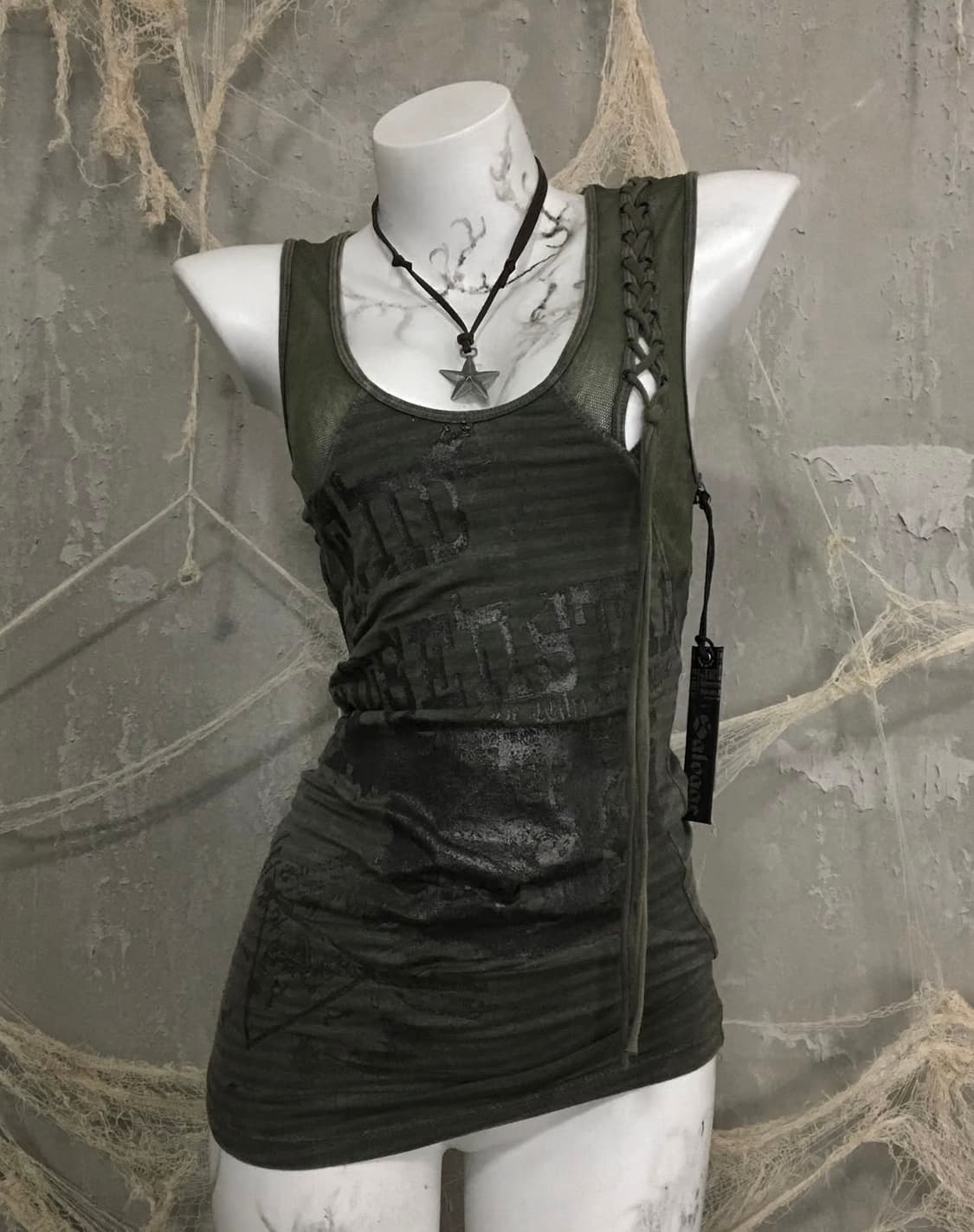 Salvage Rope Detail Sleeveless 상품이미지1