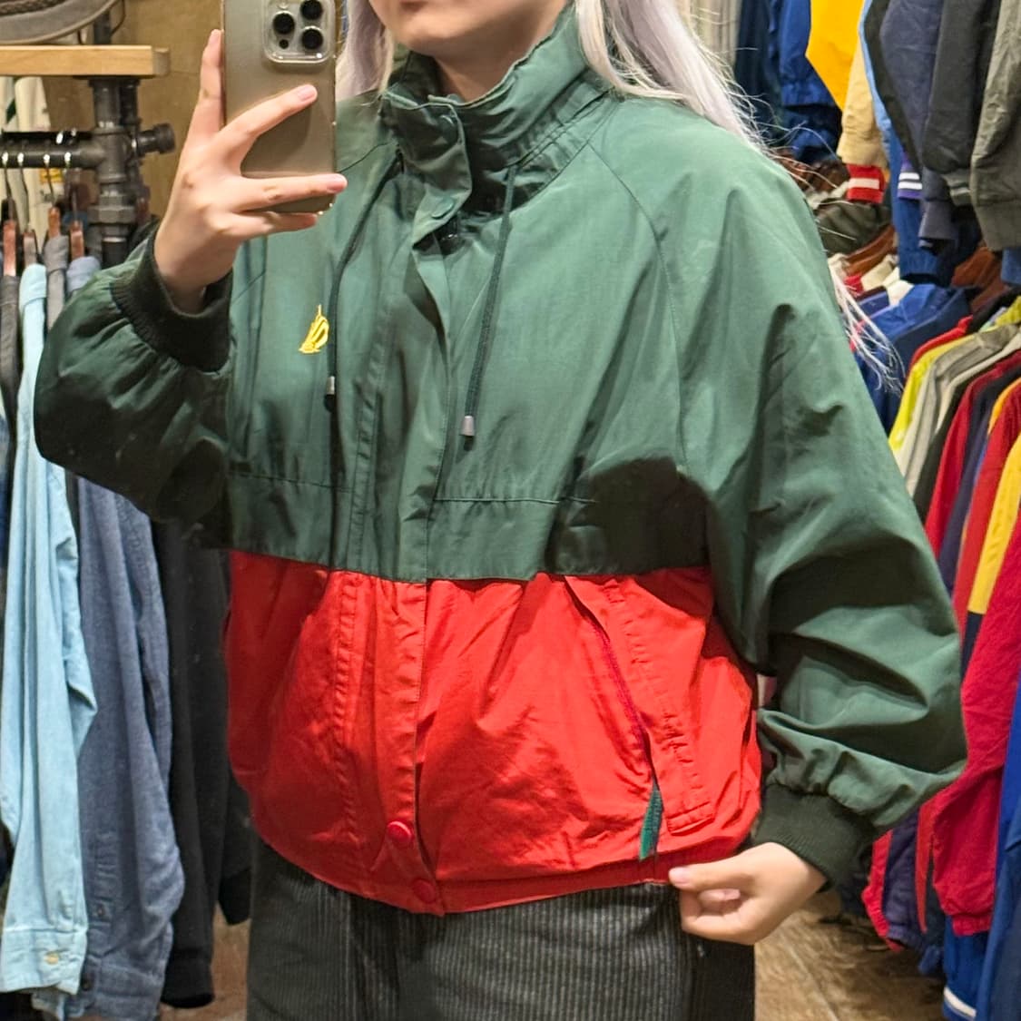 [HI] 노티카 바람막이 레드그린 상품이미지4