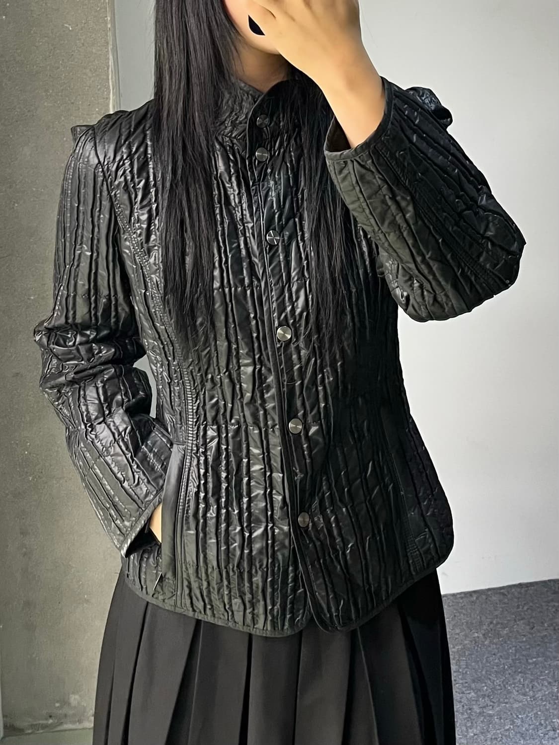 Fuchs Schmitt 블랙 퀼티드 자켓 상품이미지1