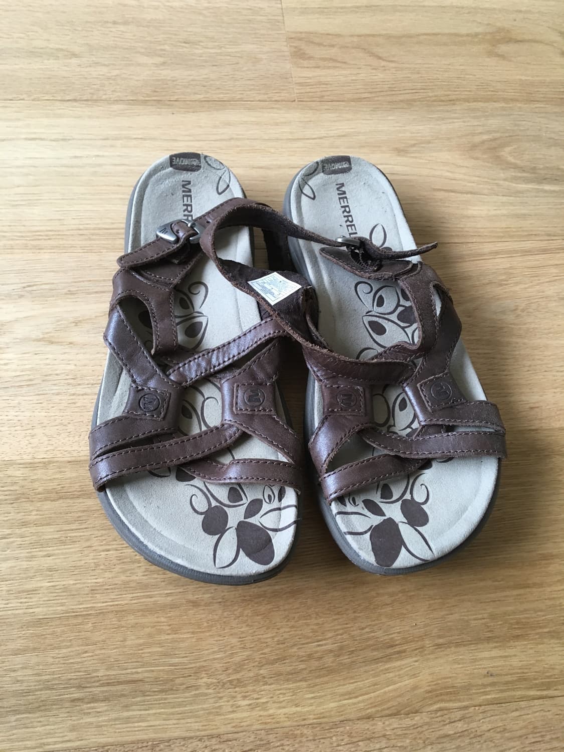 [직수입] 빈티지 merrell 레더 샌들 브라운 230-235 상품이미지1