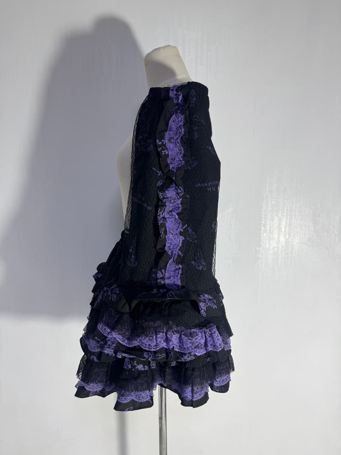 glp 고딕 로리타 펑크 고스 로리 러플 레이스 세트 y2k 하라주쿠 상품이미지6