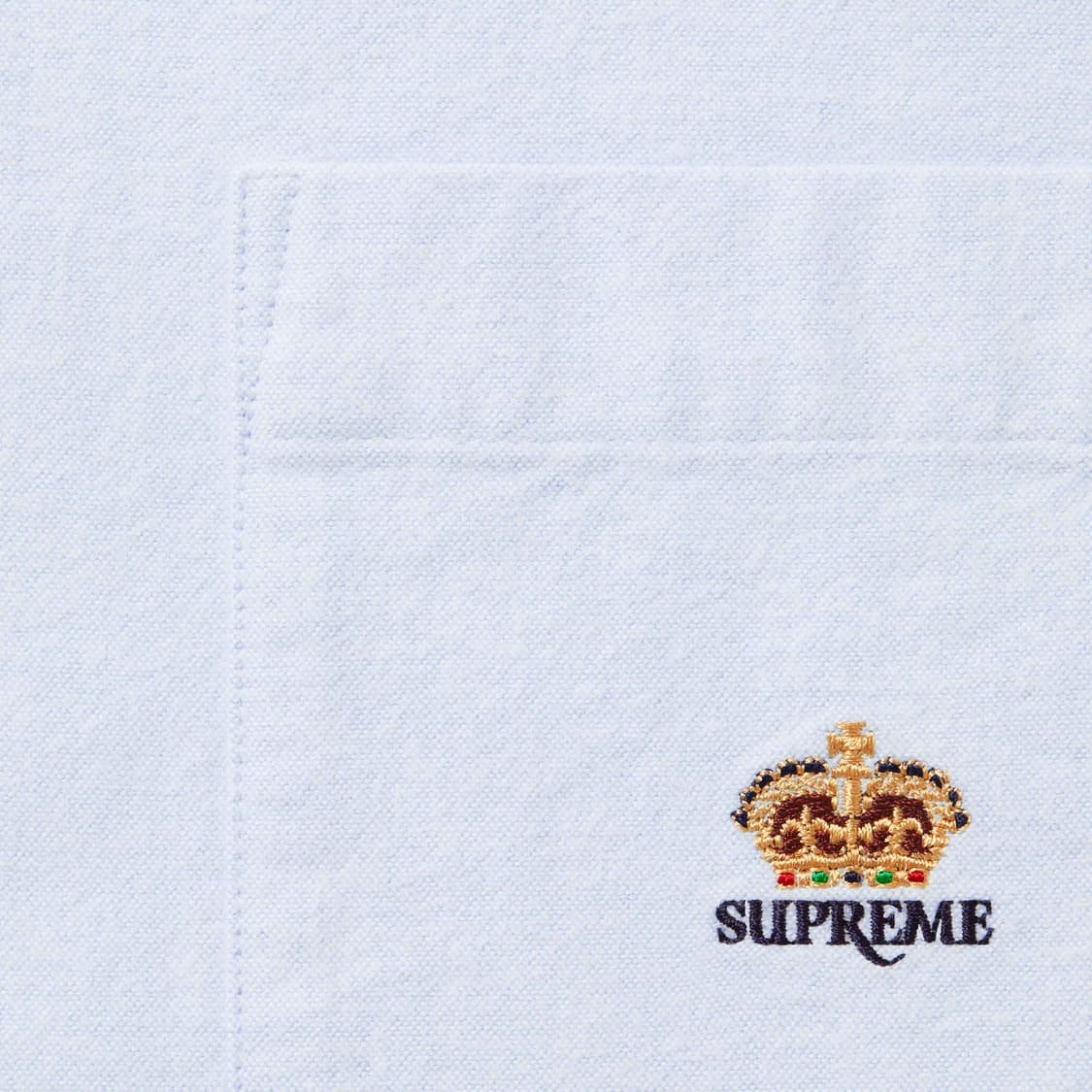 슈프림 루즈 핏 플란넬 옥스포드 셔츠 라이트 블루 - 25FW L  상품이미지2
