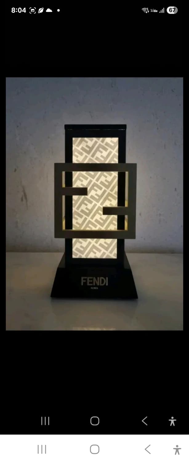 (정품)펜디 로고 테이블 램프 상품이미지3