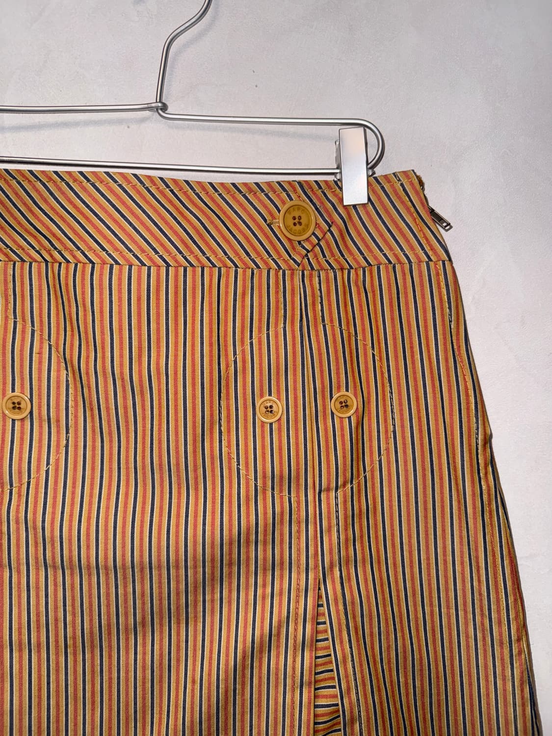 Marc Jacobs orange blue stripe pleats sk 상품이미지3