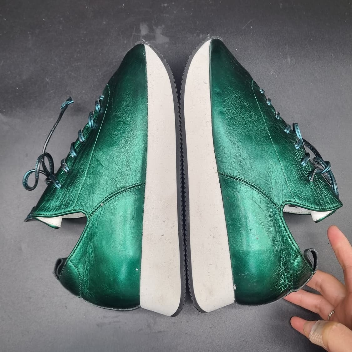 나무하나 플리트 스니커즈  실사이즈240 굽5 상품이미지5