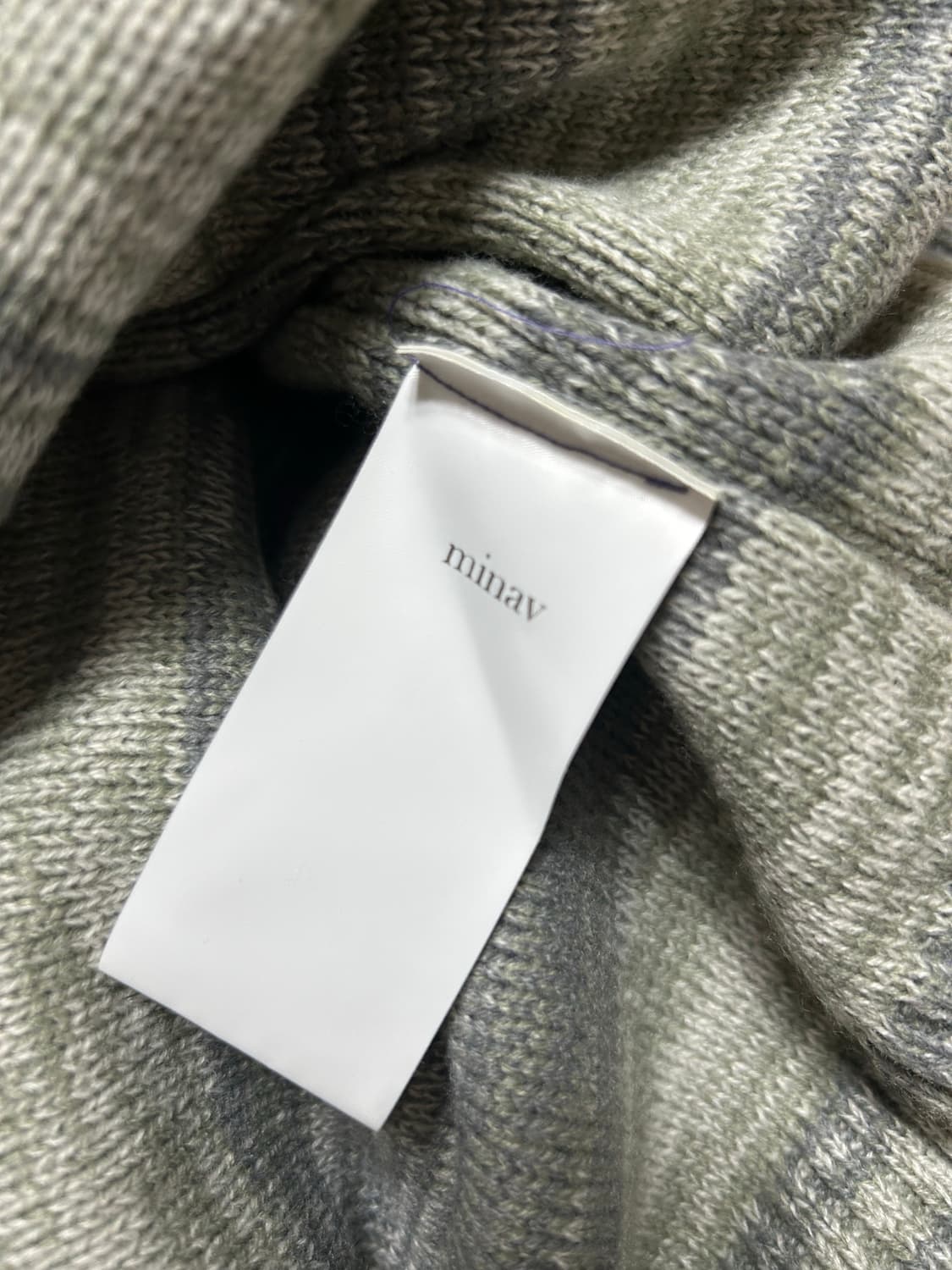 리버스 레이어 믹스 오버핏 니트 [펠리칸] 상품이미지3