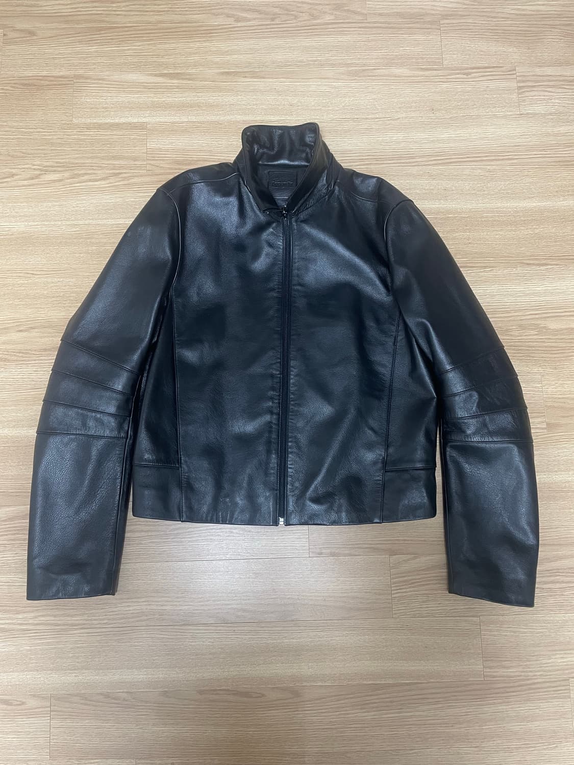 [2] 머듈 레더 자켓 014 appendix black 상품이미지1