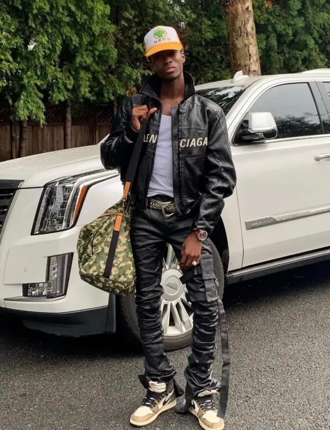 [50]발렌시아가 버팔로 레더 바이커 자켓 상품이미지1