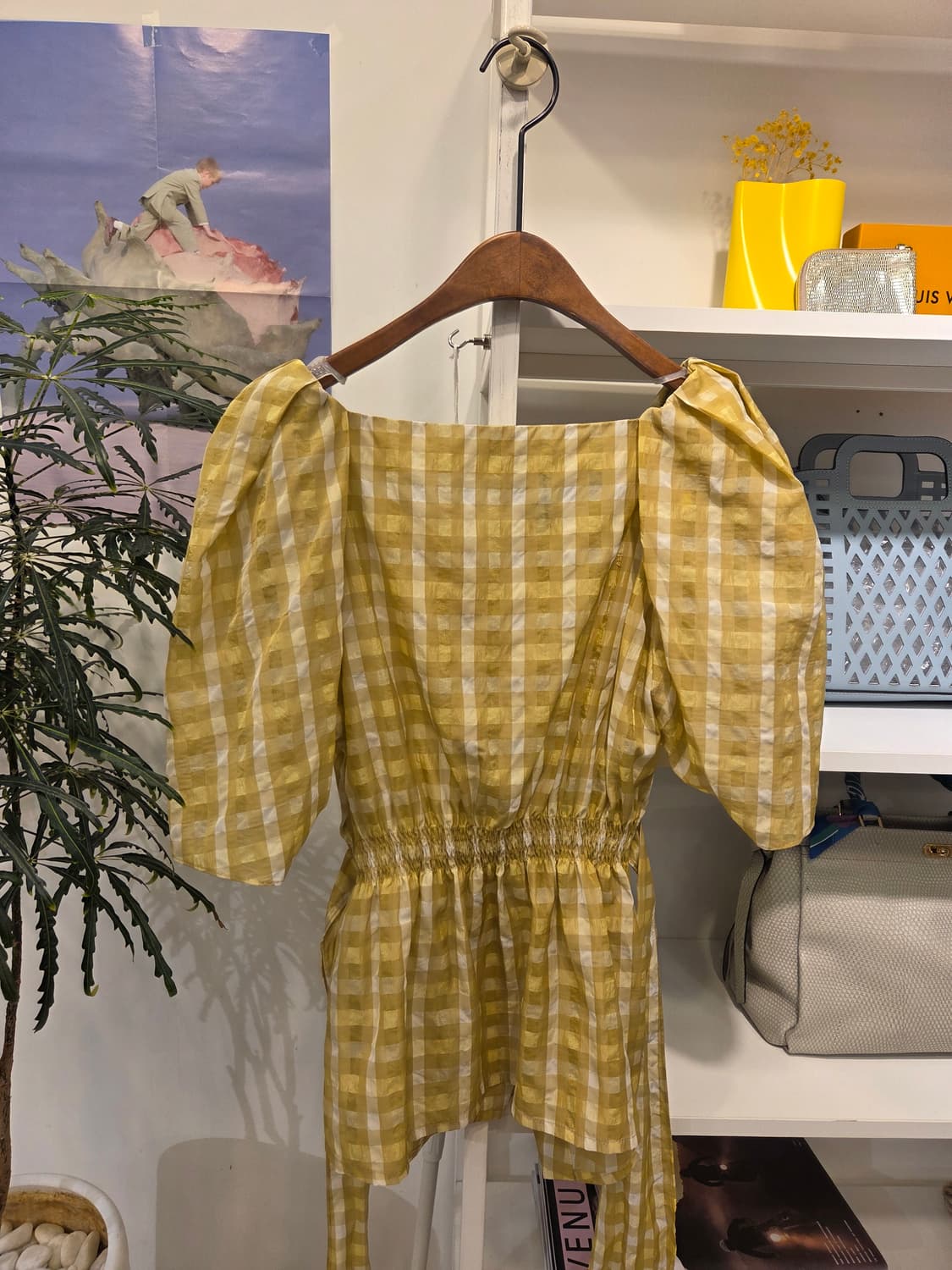 미샤 체크 블라우스 상품이미지5