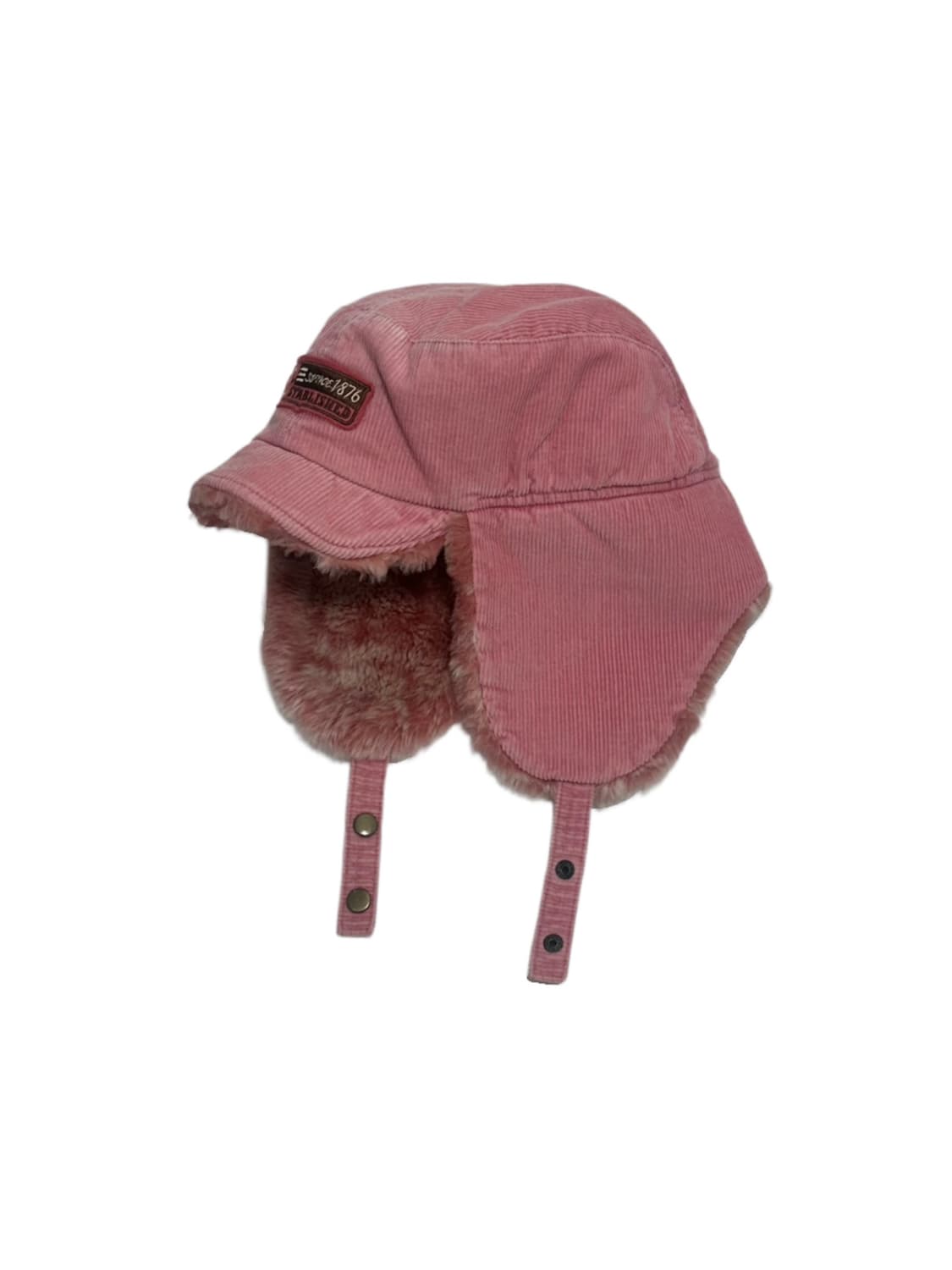 빈티지 핑크 코듀로이 트루퍼햇 상품이미지1