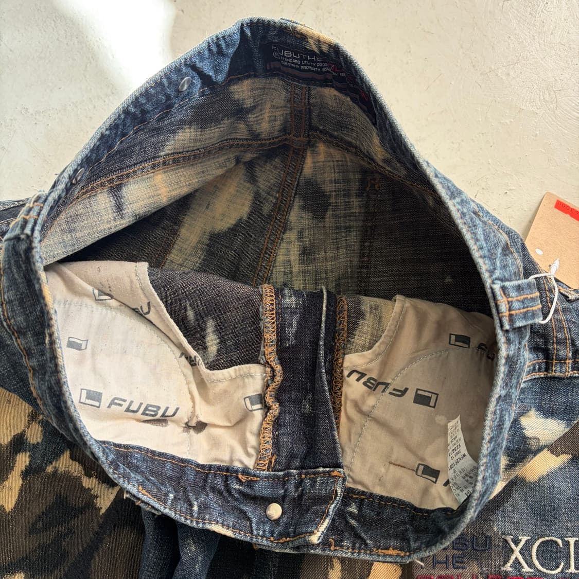 00s FUBU 후부 빈티지 올드스쿨 데님팬츠 30 상품이미지7