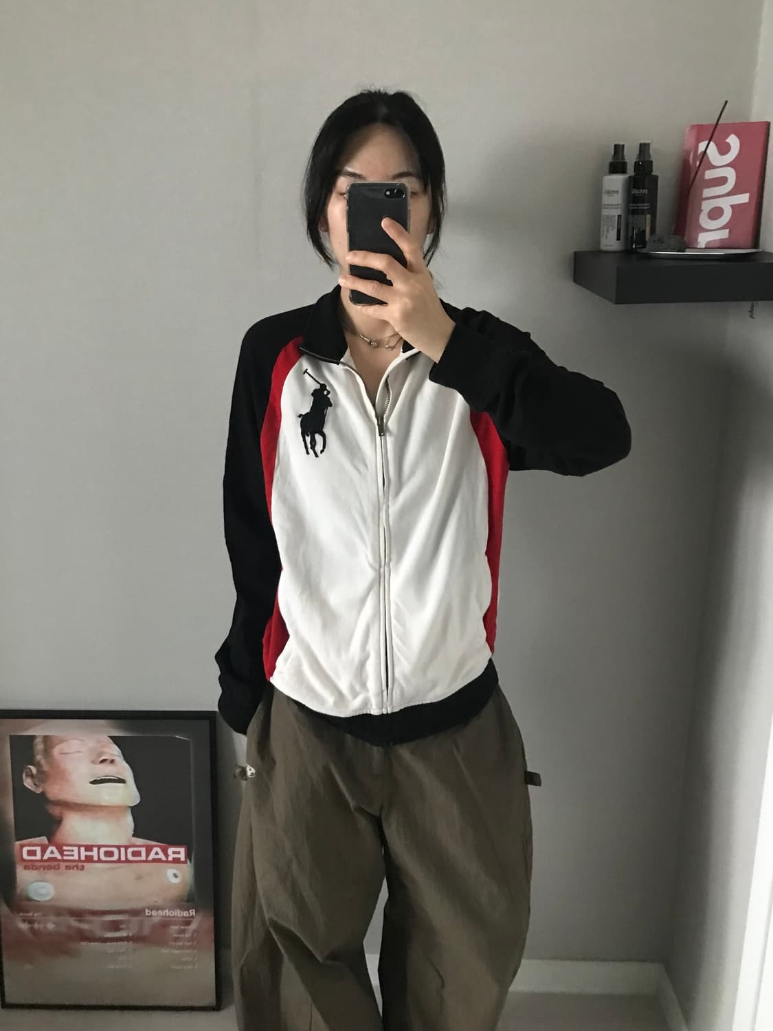 폴로 랄프로렌 빅포니로고 코튼 집업 져지 상품이미지3