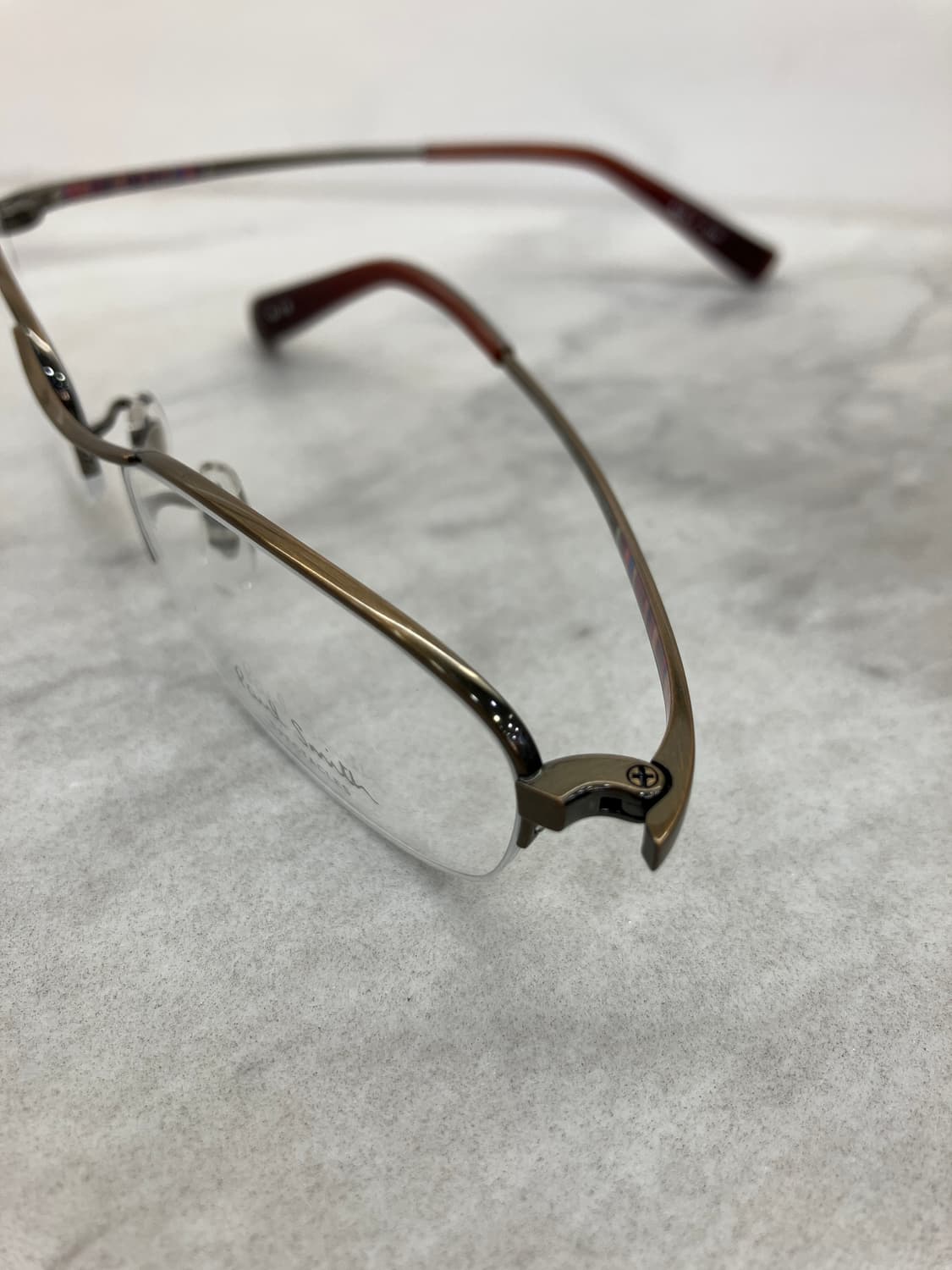 폴 스미스 Paul Smith 엔틱 황동 소프트 스퀘어 반무테 상품이미지9