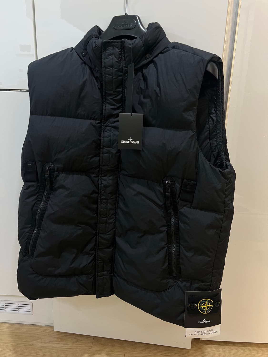 스톤아일랜드 크링클랩스 패딩조끼 xl (새상품급) 상품이미지1